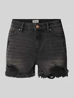 Spodenki damskie - Szorty jeansowe o kroju regular fit z czystej bawełny model ‘PACY’ - miniaturka - grafika 1
