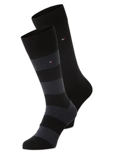 Tommy Hilfiger Skarpety pakowane po 2 szt. Mężczyźni szary|niebieski jednolity, 39-42 - Skarpetki męskie - miniaturka - grafika 1