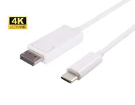 Kable USB - Kabel USB MicroConnect USB3.1 C DP M-M 1M White USB3.1CDPBW1 - miniaturka - grafika 1