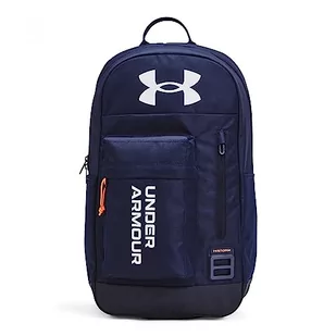 Under Armour UA Plecak Halftime, granatowy (Midnight Navy/Dark Tangerine/White), OSFA - Plecaki - miniaturka - grafika 1