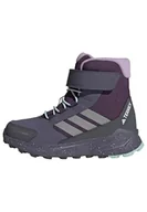 Buty dla chłopców - adidas Uniseks - dzieci Terrex Trailmaker 2 High CLIMAWARM+ Kids, Aurora Plum/Matte Silver/Semi Flash Aqua, 39 1/3 EU - miniaturka - grafika 1