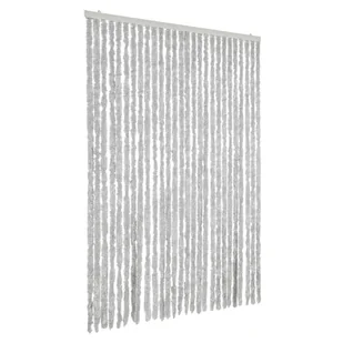 vidaXL Zasłona przeciwsłoneczna szara 118x220 cm szenilowa - Zasłony - miniaturka - grafika 1