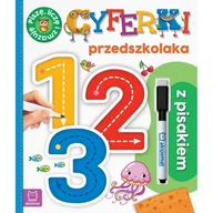 Literatura popularno naukowa dla młodzieży - Cyferki przedszkolaka z pisakiem. Piszę, liczę i zmazuję - miniaturka - grafika 1