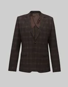 Marynarki męskie - marynarka valmorea brąz slim fit - miniaturka - grafika 1