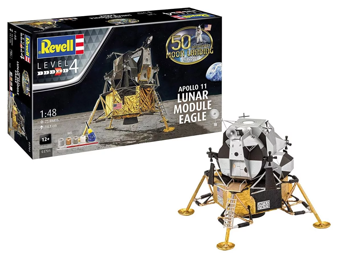 Revell Model do sklejania Lunar Landing 1/48 Apollo 11 Lunar Module Eagle 3701 4009803895246