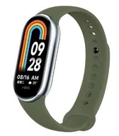 Akcesoria do smartwatchy - Zamienna silikonowa opaska pasek bransoleta bransoletka do Xiaomi Mi Band 8 army green - miniaturka - grafika 1