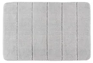 Dywaniki łazienkowe - Wenko WENKO dywanik łazienkowy Steps Light Grey mata łazienkowa, antypoślizgowa, wyjątkowo miękka i gęstości wysokiej jakości, poliester, jasnoszary, 90 x 60 x 0.1 cm 23113100 - miniaturka - grafika 1