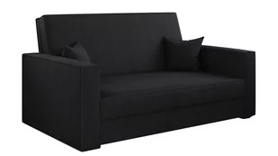 Sofa America Z Funkcją Spania I Przechowywania Tkanina Poso Czarny - Sofy i kanapy - miniaturka - grafika 1