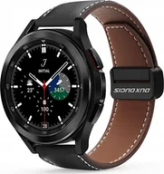 Akcesoria do smartwatchy - Dux Ducis DUX DUCIS pasek YA skórzany 22 mm czarny - miniaturka - grafika 1