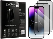 Szkła hartowane na telefon - 2 Szt. | moVear 3D Pro Privacy - Prywatyzujące Szkło Hartowane Do Apple Iphone 14 Pro Max (6.7") Na Cały Ekran | Antyspy, Fullglue, 9H - miniaturka - grafika 1