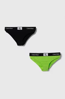 Majtki dla dzieci - Calvin Klein Underwear figi dziecięce 2-pack kolor zielony - grafika 1