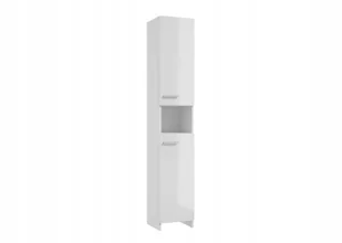 Słupek łazienkowy Marlena 171 x 30 cm, biały (108-C-03013) Deftrans - Szafki łazienkowe - miniaturka - grafika 1