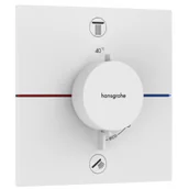 Baterie podtynkowe - HANSGROHE 15572700 ShowerSelect Comfort E Bateria termostatyczna, podtynkowa do 2 odbiorników Biały Matowy - miniaturka - grafika 1