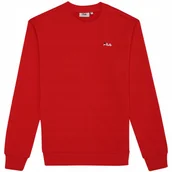 Bluzy męskie - Bluza męska Fila Leverano Regular Crew Sweat czerwona FAM0876 30002 2XL - miniaturka - grafika 1