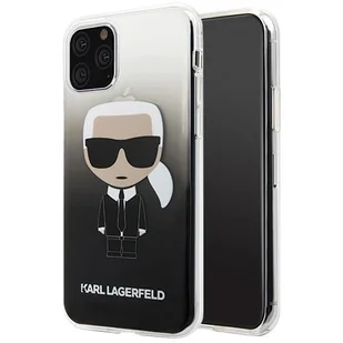 Karl Lagerfeld Iconic Karl Gradient Etui iPhone 11 Pro Max (czarny) KLHCN65TRDFKBK - Etui i futerały do telefonów - miniaturka - grafika 2
