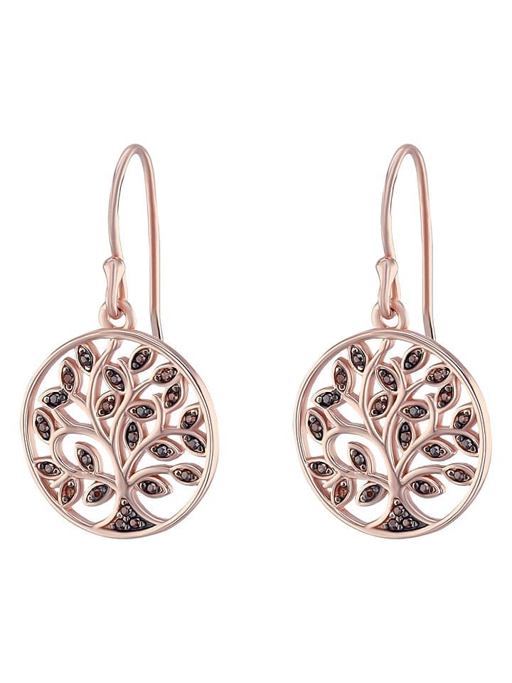 Les Favorites Pozłacane kolczyki z cyrkoniami