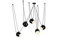 Lampy sufitowe - KingHome Lampa wisząca Eye 5 - czarna MD20502-A-200.5 - miniaturka - grafika 1