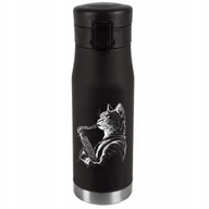 Kubki termiczne - Kubek Termiczny Personalizacja Prezent Imieniny Urodziny Srebrny KOT 061 - miniaturka - grafika 1