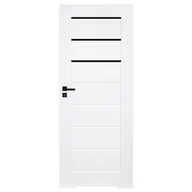 Drzwi wewnętrzne - Drzwi łazienkowe z podcięciem PRIM białe 80 prawe - miniaturka - grafika 1