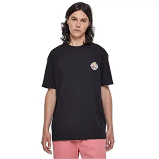 Koszulki męskie - Urban Classics Męski T-shirt Organic Cloudy Tee, dla mężczyzn, dostępny w wielu różnych kolorach, rozmiary S-5XL, czarny, M - grafika 1