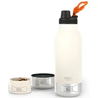 Sprzęt podróżny i transportery dla psów - Butelka ASOBU Buddy Biały - miniaturka - grafika 1