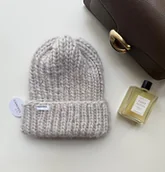 Czapki damskie - Wełniana czapka z dodatkiem alpaki 100% wełna handmade ręcznie robiona - miniaturka - grafika 1