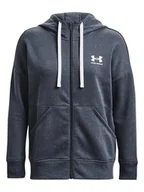 Kurtki i kamizelki sportowe damskie - Under Armour Bluza w kolorze szarym - miniaturka - grafika 1