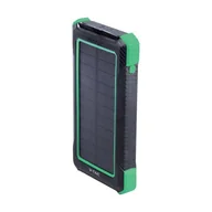 Powerbanki - Power Bank V-TAC 10000mAh Czarny, Solarny, Ładowanie Bezprzewodowe 2xUSB V-TAC VT-11111 - miniaturka - grafika 1