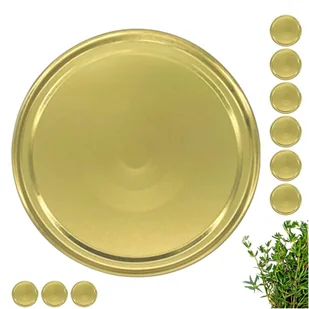 Zakrętki do Słoików Wieczko Duże Nakrętka 82-4Z Złote 10 Sztuk - Pojemniki kuchenne - miniaturka - grafika 1