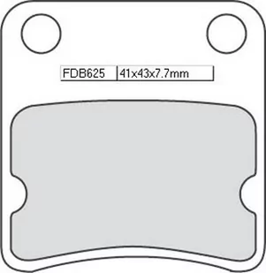 Ferodo Klocki hamulcowe FDB625AG Srebrny (Klocki hamulcowe do motocykla) / klocki hamulcowe FDB625AG Srebrny (Motorcycle Brake Pads) - Części motocyklowe - miniaturka - grafika 1