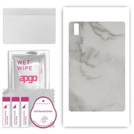 Akcesoria do tabletów i e-booków - folia naklejka skórka strukturalna na TYŁ do Blackview Tab 11 SE - Marmur Szary - apgo SKINS - miniaturka - grafika 1