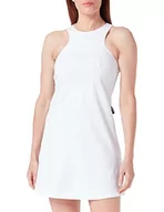 Sukienki - Love Moschino Damska sukienka bez rękawów, Optical White, rozmiar 42, optical white, 42 - miniaturka - grafika 1
