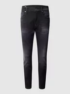 Spodnie męskie - Jeansy o kroju skinny fit z naszywką z logo - miniaturka - grafika 1