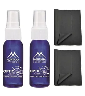 ZESTAW 4 PRODUKTÓW - 2x 30ml Płyn do pielęgnacji i czyszczenia + 2x Ściereczka Premium z mikrofibry - Akcesoria do okularów - miniaturka - grafika 1