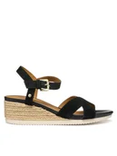 Espadryle damskie - Geox Espadryle D Ischia Corda D55HHB 00020 C9999 Czarny - miniaturka - grafika 1