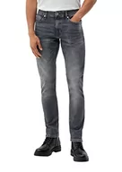 Spodenki męskie - s.Oliver Męskie spodnie jeansowe długie, zwężane nogawki, szary/czarny, 33W / 34L - miniaturka - grafika 1