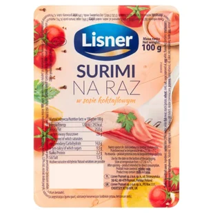 Lisner Surimi na raz w sosie koktajlowym 100 g - Konserwy i dania rybne - miniaturka - grafika 1