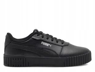Młodzieżowe sneakersy Carina 2.0 PUMA Black Silver Metallic metallic - Buty trekkingowe damskie - miniaturka - grafika 1