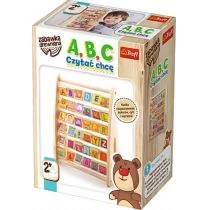 Trefl Drewniany zestaw A, B, C Czytać chcę 60647 60647 - Zabawki interaktywne dla dzieci - miniaturka - grafika 1