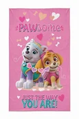 Okrycia kąpielowe dla dzieci - Ręczniczek do przedszkola 30x50 Psi Patrol różowy szary wielokolorowy dziecięcy bawełniany 20 T - miniaturka - grafika 1