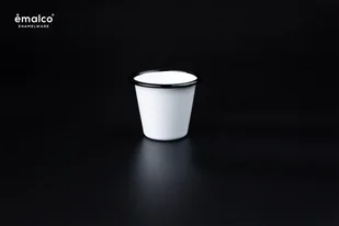 Tumbler kubek stożkowy mały, kieliszek emaliowany biały 150 ml - Kubki - miniaturka - grafika 1