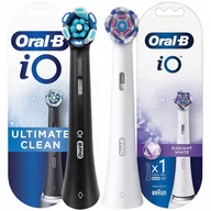 Końcówki do szczoteczek elektrycznych - Końcówki Oryginalne Oral-B io Radian White Black - miniaturka - grafika 1