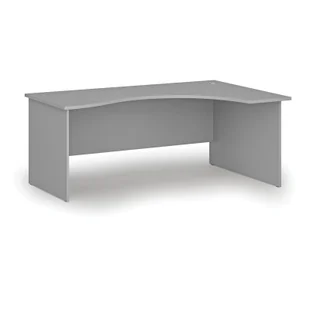 Biurko narożne PRIMO GRAY, 1800 x 1200 mm, prawe, szare - Biurka - miniaturka - grafika 1