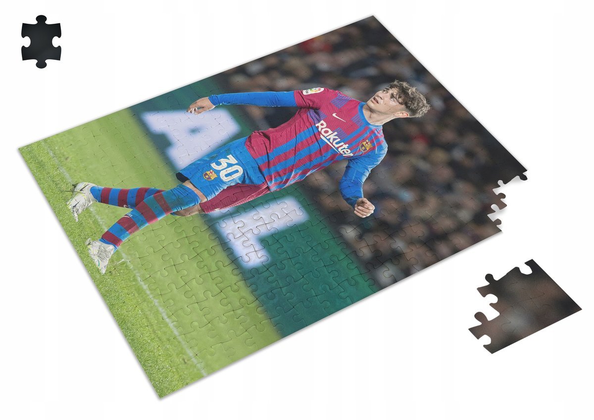 Puzzle GAVI PEDRI Lewandowski BARCELONA A3 252 el z Nadrukiem + IMIĘ 23
