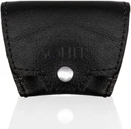 Portfele - Solier Skórzana bilonówka, portfel na monety SOLIER S CZARNA VALERIE - miniaturka - grafika 1