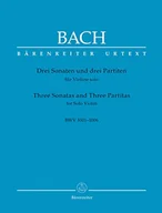 Pozostałe książki - Bärenreiter 3 sonates et 3 partitas / three sonatas and three partitas bwv 1001-1006 - violon seul - miniaturka - grafika 1