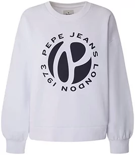 Pepe Jeans Sweter damski WYLLILE, biały, L, biały, L - Swetry damskie - miniaturka - grafika 1