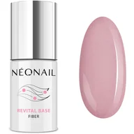 Lakiery hybrydowe - NeoNail Baza hybrydowa Revital Base Fiber Blinking Cover Pink 7,2 ml - miniaturka - grafika 1