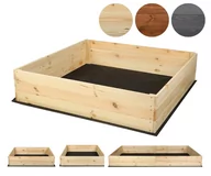 Donice - Skrzynia na warzywa ZP06 27x120x117 cm Naturalna / Wamar-Sosenka - miniaturka - grafika 1