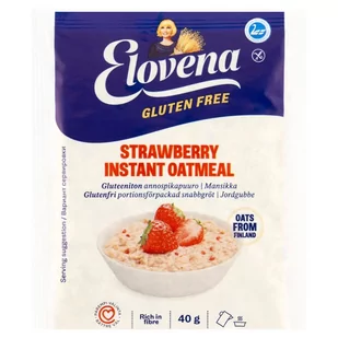 Elovena Owsianka błyskawiczna z truskawkami 40 g - Zdrowa żywność - miniaturka - grafika 1